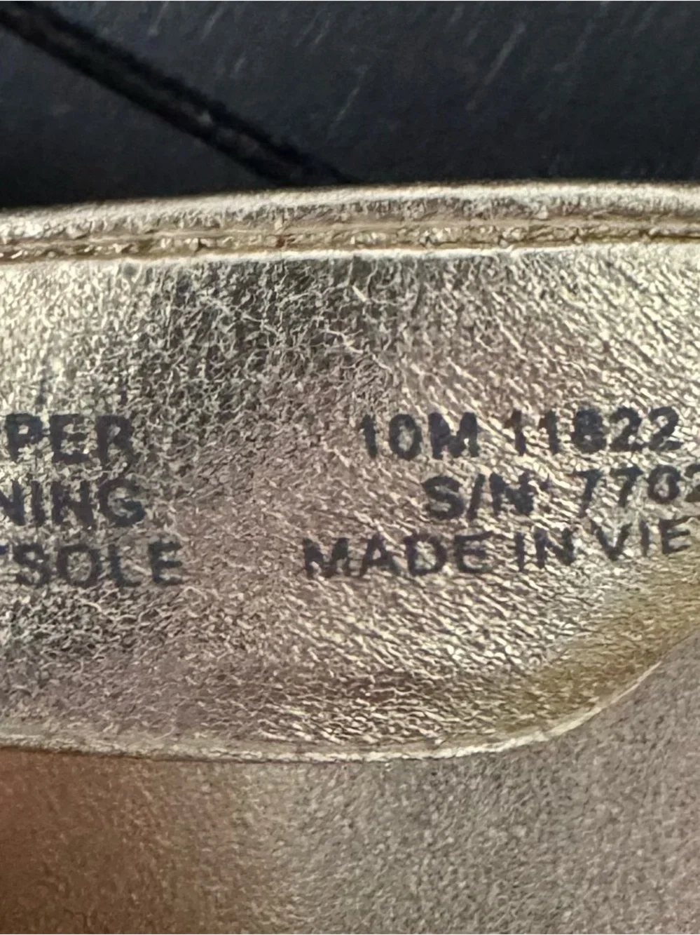 Tory Burch Metallic Gold Logo Thong Sandals